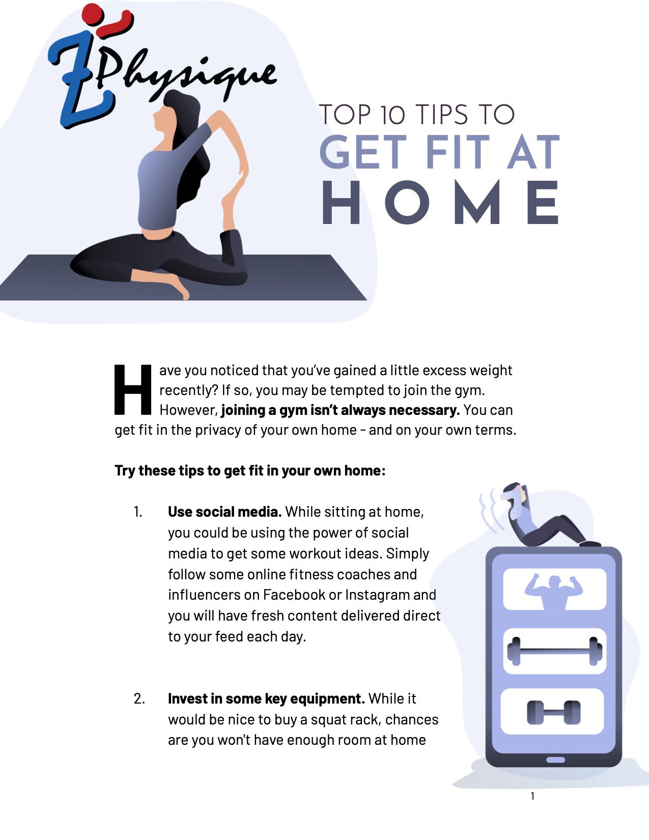 Top Tips To Get Fit At Home