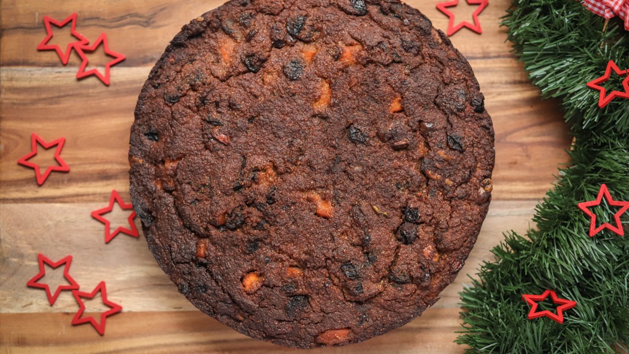 healthy christmas fruit cake