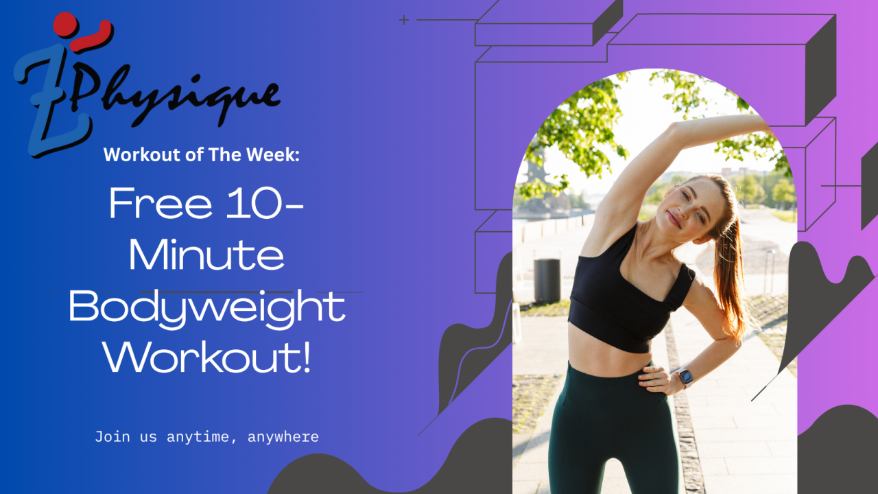 Free Minute Bodyweight Workout!