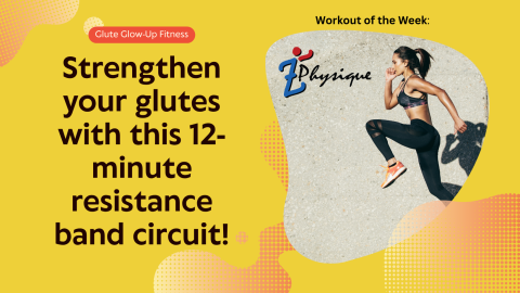 Strengthen your glutes with this minute resistance band circuit!