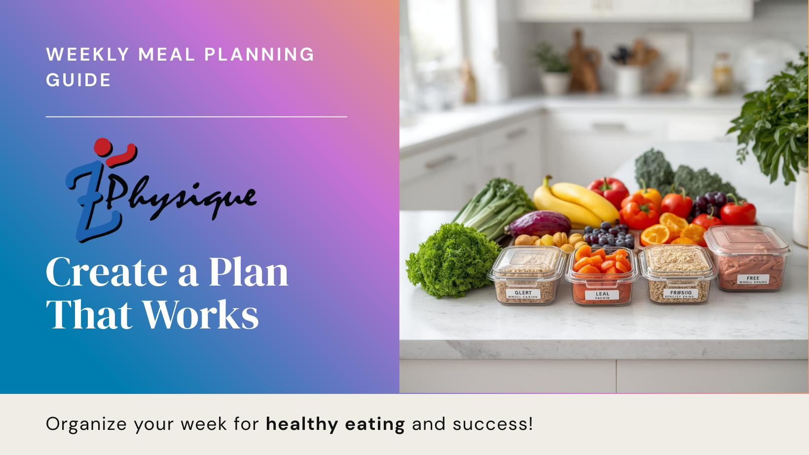 Weekly Meal Planning Template: Create a Plan That Works - Z Physique